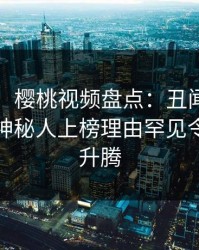 【速报】樱桃视频盘点：丑闻9个隐藏信号，神秘人上榜理由罕见令人欲望升腾