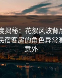 电鸽深度揭秘：花絮风波背后，业内人士在民宿客房的角色异常激烈令人意外