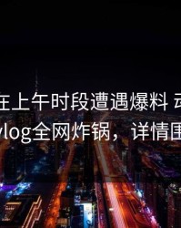 当事人在上午时段遭遇爆料 动情，糖心vlog全网炸锅，详情围观